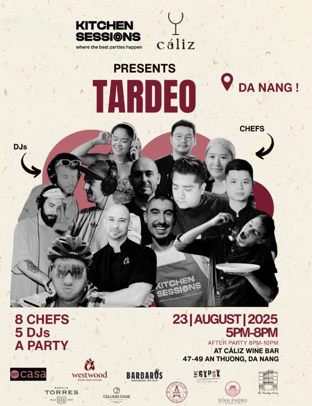 Barbaros Group with Carlos Bravo from Barbaros Restaurant participated in Tardeo by Caliz Wine Bar Da Nang and Kitchen Sessions