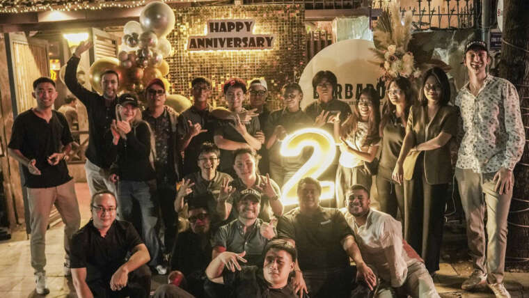 Barbaros Restaurant celebrates its second anniversary in Tay Ho, Hanoi.