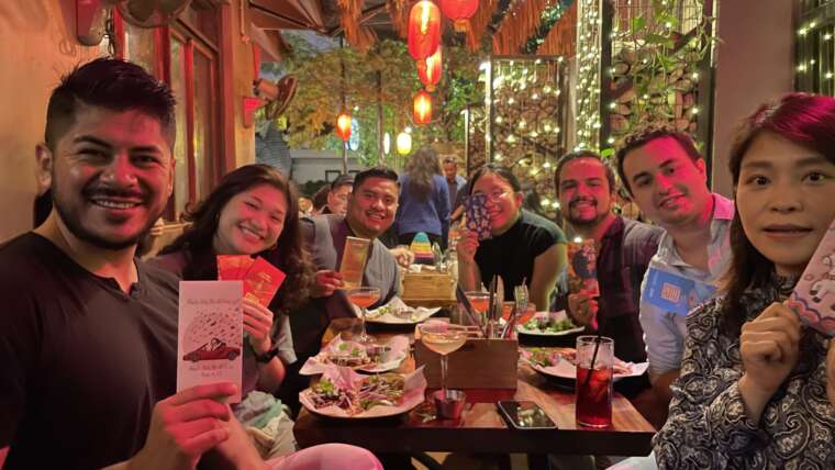 Loyal customers at Barbaros Hanoi